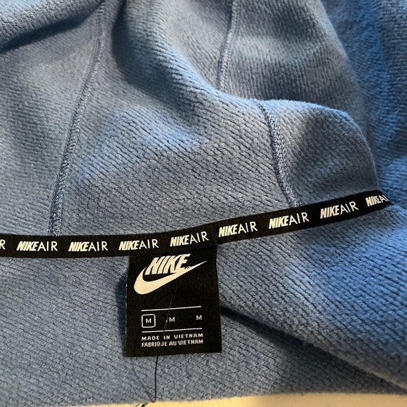 Nike Air hoodie Blue Cowl Neck Pullover Pocket Sweatshirt Spell Out size M - Picture 6 of 6